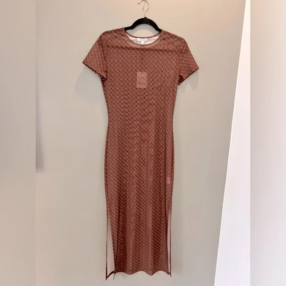 MIAOU Brown Billie Dress Medium NWT - Picture 5 of 9